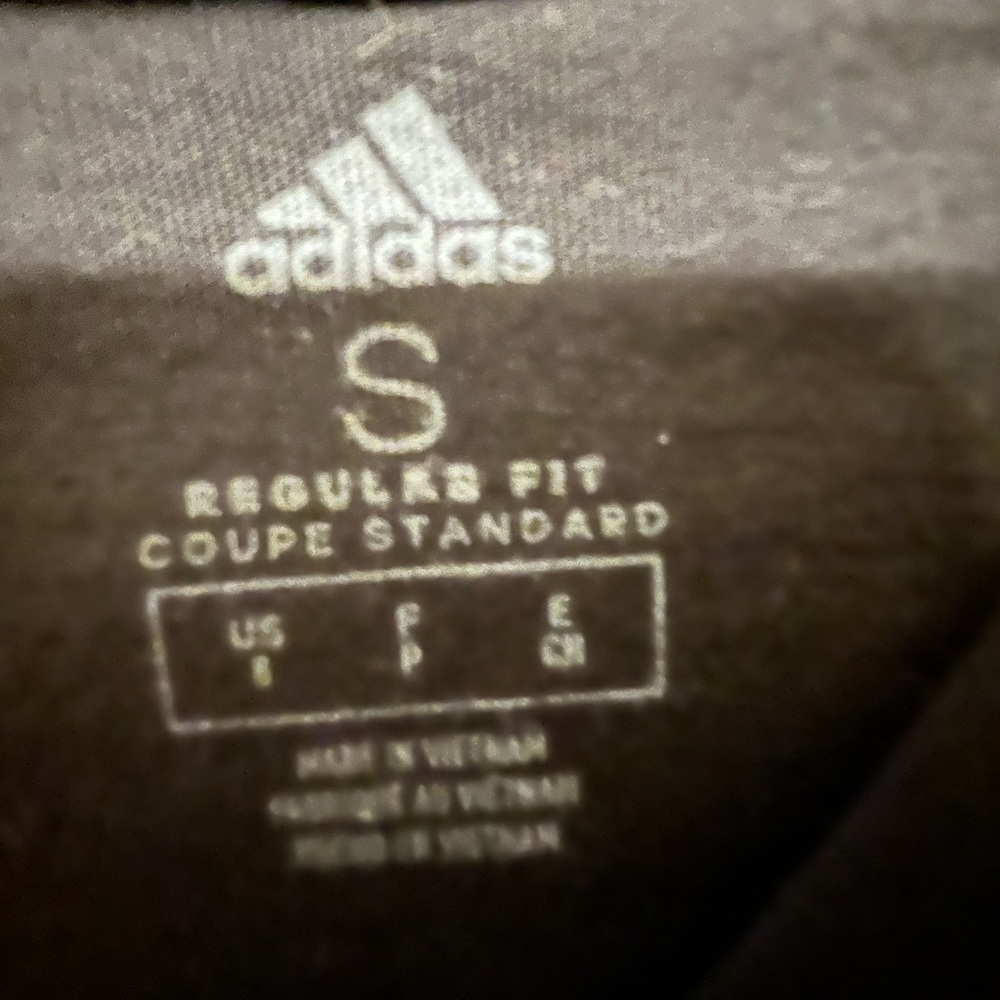Adidas Multicolor Logo Hooded Long Sleeve T-Shirt Boys Size Small - Picture 3 of 6